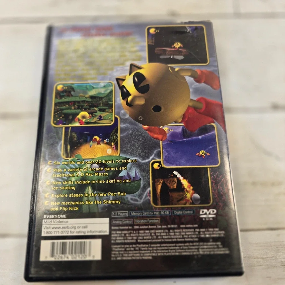 Pac-Man World 2 Sony PlayStation 2 PS2 Namco 2002 Black Label SLUS-20224GH